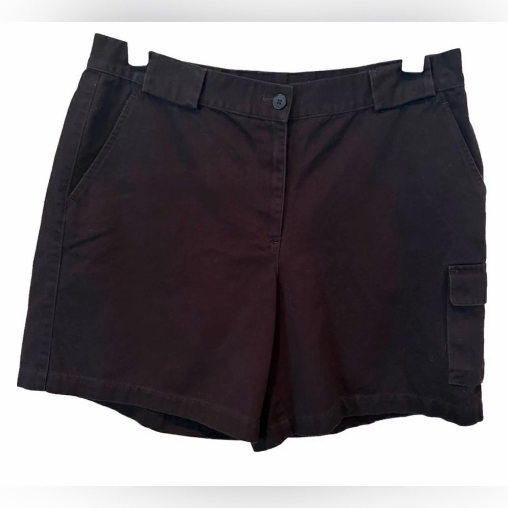 Lauren Ralph Lauren Women's Cargo Shorts Size 14 Black Classic Casual EUC